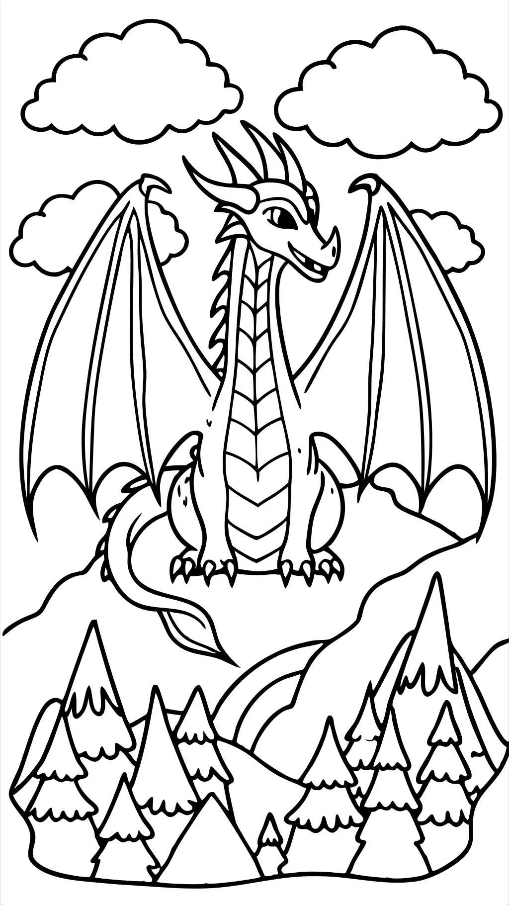 pages à colorier des wings de dragon de feu